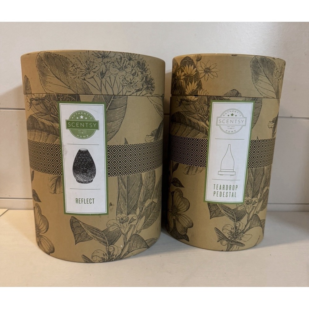 SCENTSY REFLECT DIFFUSER SHADE & TEARDROP DIFFUSER BASE DUO NEW IN OPEN BOX